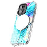 iPhone 16 Pro Max Ocean White Bath Bomb Black Impact Phone Case