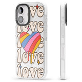 iPhone 16 Groovy Love Clear Impact Phone Case