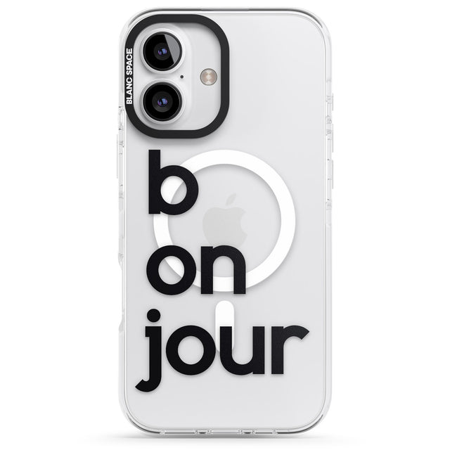 iPhone 16 Pro Max Bonjour Black Impact Phone Case