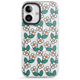 iPhone 16 Spring Daisies Clear Impact Phone Case