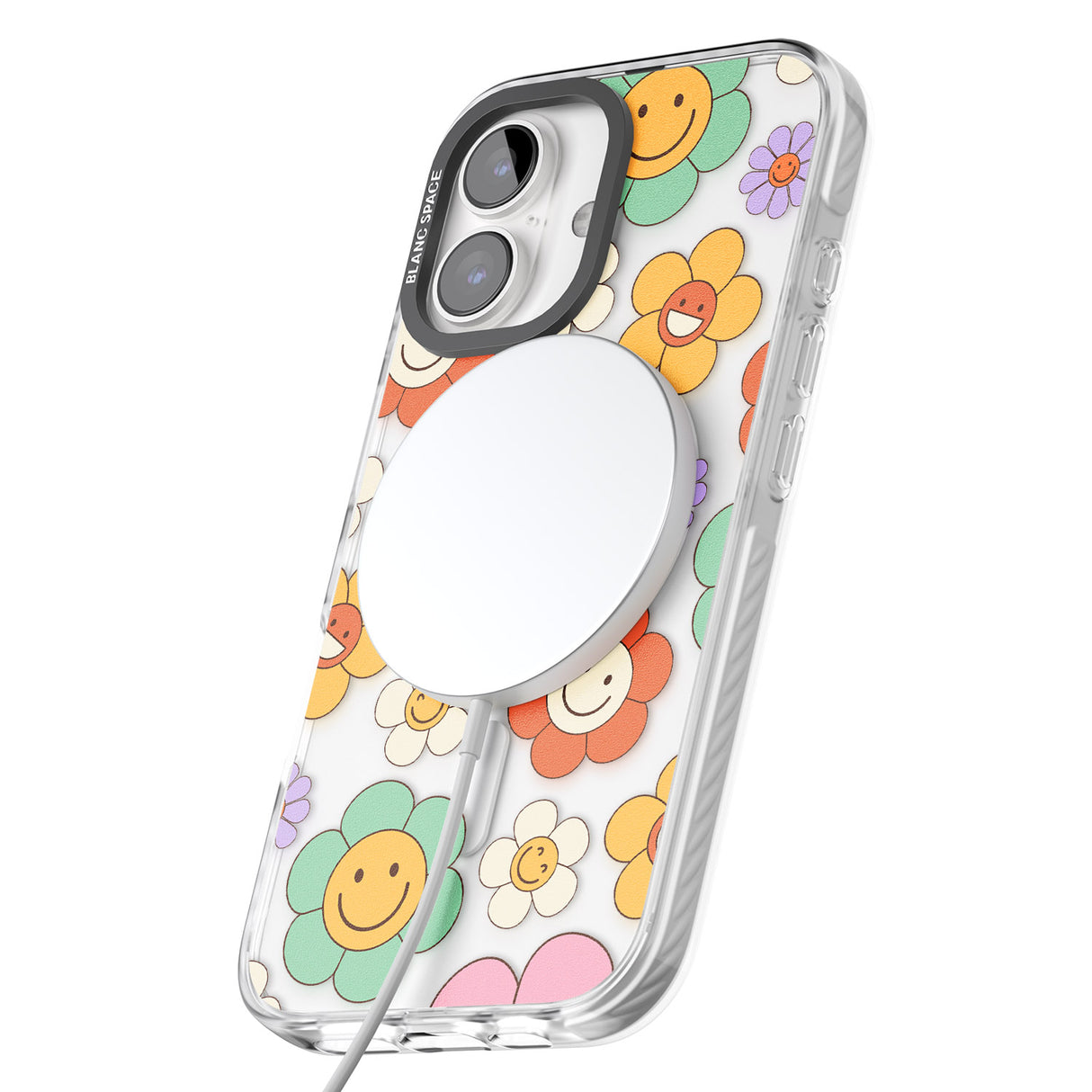 iPhone 16 Happy Blossoms Clear Impact Phone Case