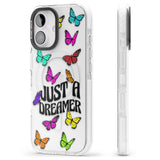 iPhone 16 Pro Max Just a Dreamer Butterfly Black Impact Phone Case