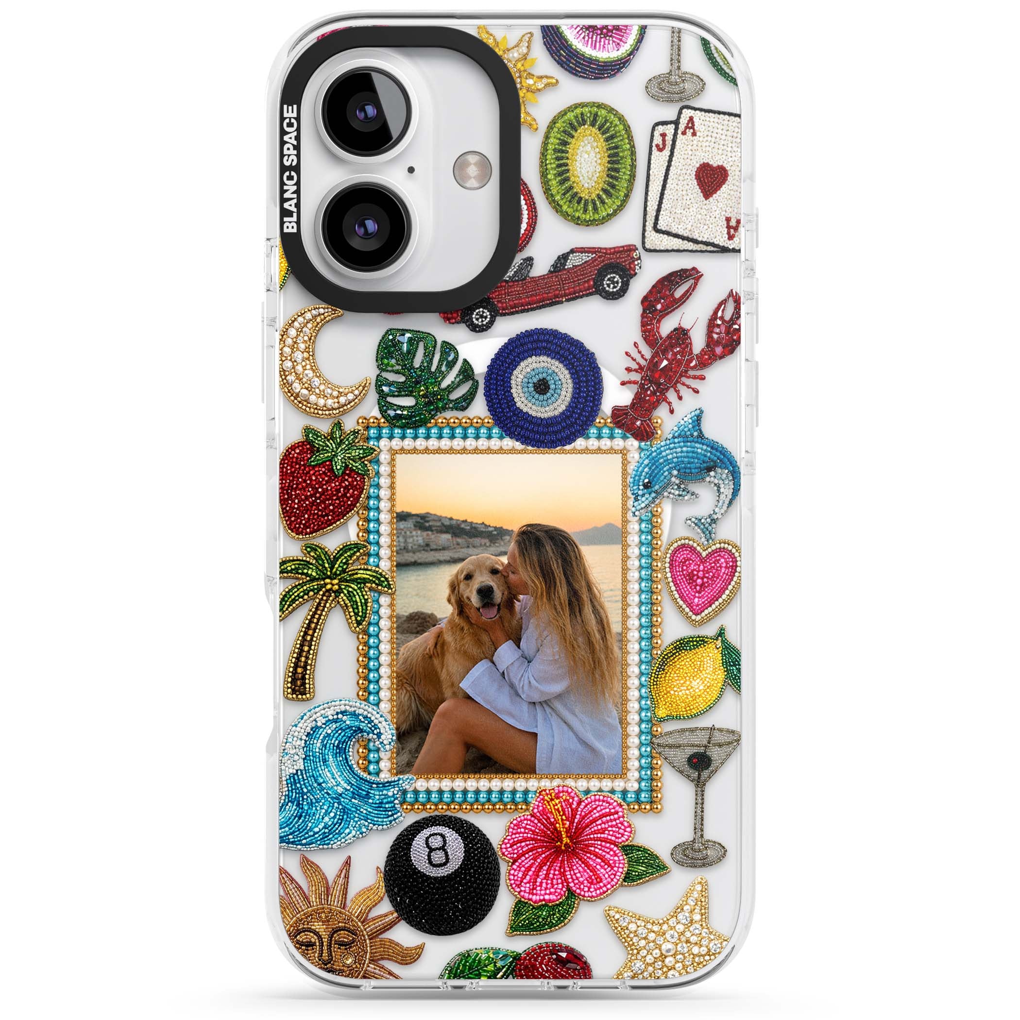 Beaded Photo coastal iPhone case | Impact Magsafe case for iPhone 16, iPhone 16 Plus