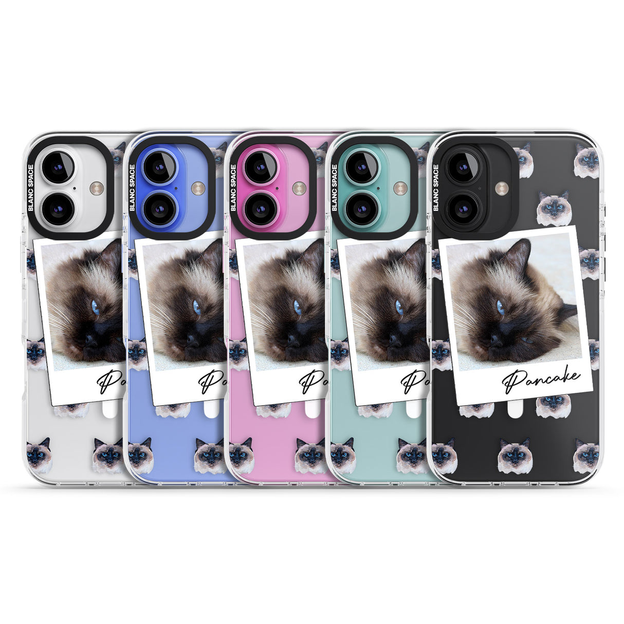 iPhone 16 Pro Max Personalised Burmese Cat Photo Black Impact Phone Case