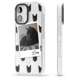 iPhone 16 Pro Max Personalised Bombay Cat Photo Black Impact Phone Case