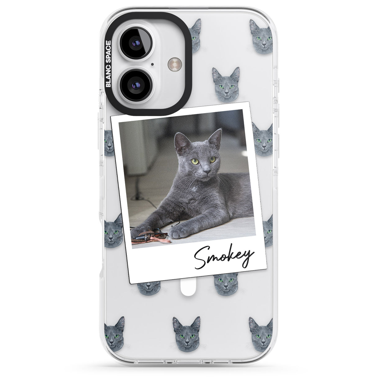 iPhone 16 Pro Max Personalised Korat Cat Photo Black Impact Phone Case