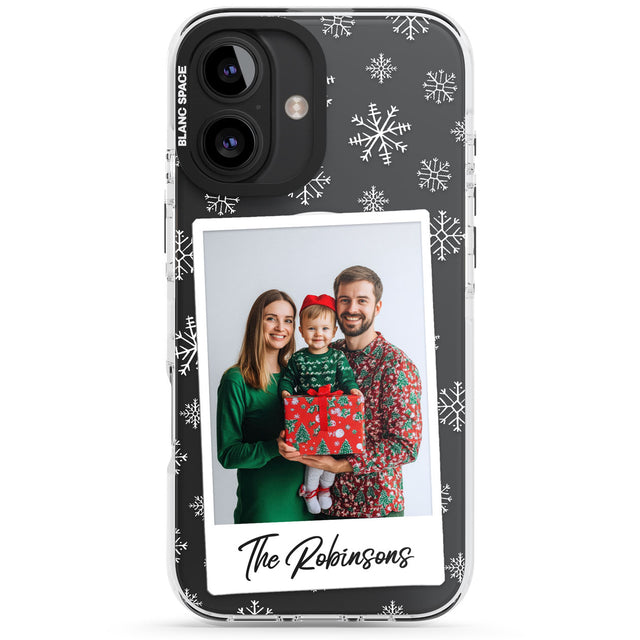 Personalised Snowflake Photo Impact Magsafe Phone Case for iPhone 16, iPhone 16 Plus