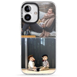 iPhone 16 Pro Max Personalised 2 Photo Grid Black Impact Phone Case