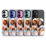 iPhone 16 Pro Max Personalised Heart Photo Black Impact Phone Case