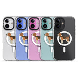 iPhone 16 Pro Max Personalised Hand Painted Beagle Black Impact Phone Case