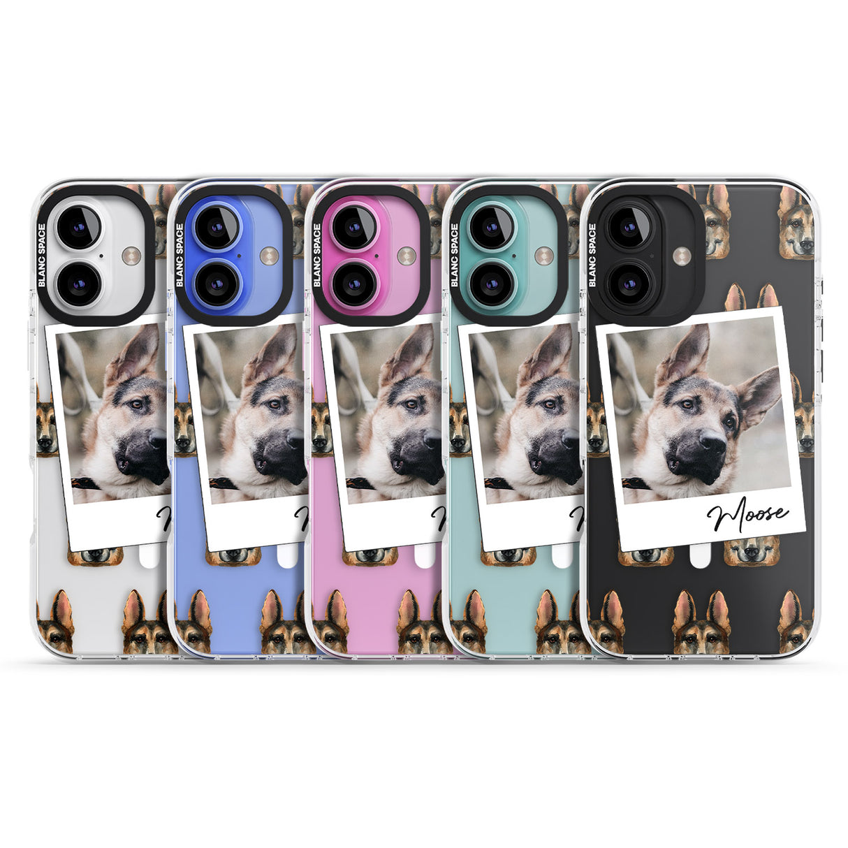 iPhone 16 Pro Max Personalised German Shepherd - Dog Photo Black Impact Phone Case