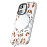 iPhone 16 Pro Max Personalised Cavalier King Charles - Dog Photo Black Impact Phone Case