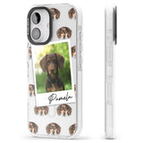 iPhone 16 Pro Max Personalised Dachshund, Brown - Dog Photo Black Impact Phone Case