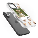 iPhone 16 Pro Max Personalised Labrador, Tan - Dog Photo Black Impact Phone Case