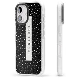 iPhone 16 Pro Max Personalised Black Dots Black Impact Phone Case