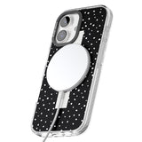 iPhone 16 Pro Max Personalised Black Dots Black Impact Phone Case