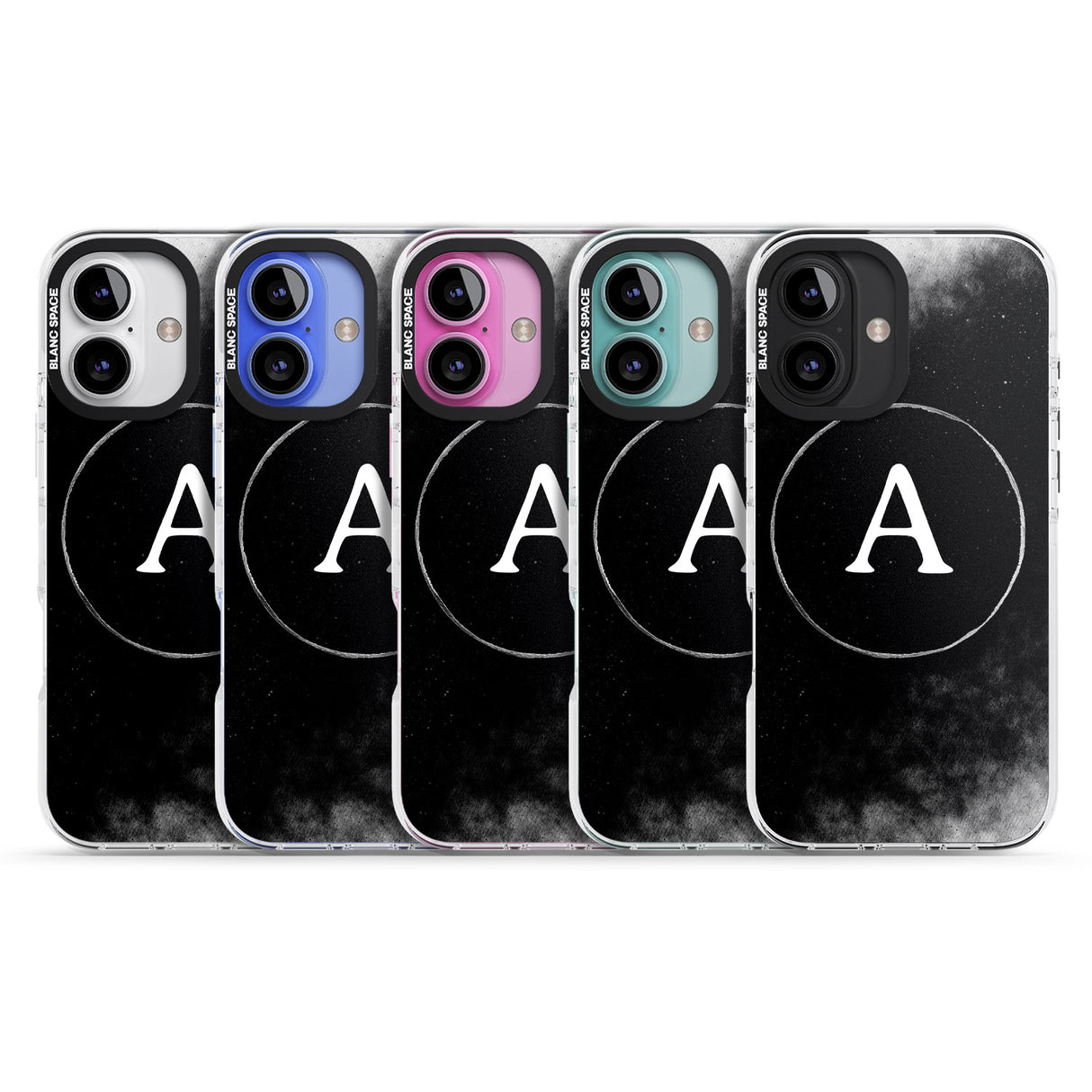 iPhone 16 Pro Max Personalised Eclipse Monogram Black Impact Phone Case