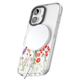 Personalised Spring Wildflowers Impact Magsafe Phone Case for iPhone 16, iPhone 16 Plus