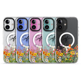 Personalised Summer Wildflowers Impact Magsafe Phone Case for iPhone 16, iPhone 16 Plus