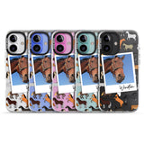 iPhone 16 Pro Max Personalised Horse Polaroid Black Impact Phone Case