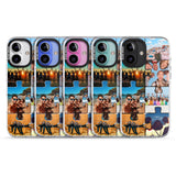 iPhone 16 Pro Max Personalised Jigsaw Photo Grid Black Impact Phone Case