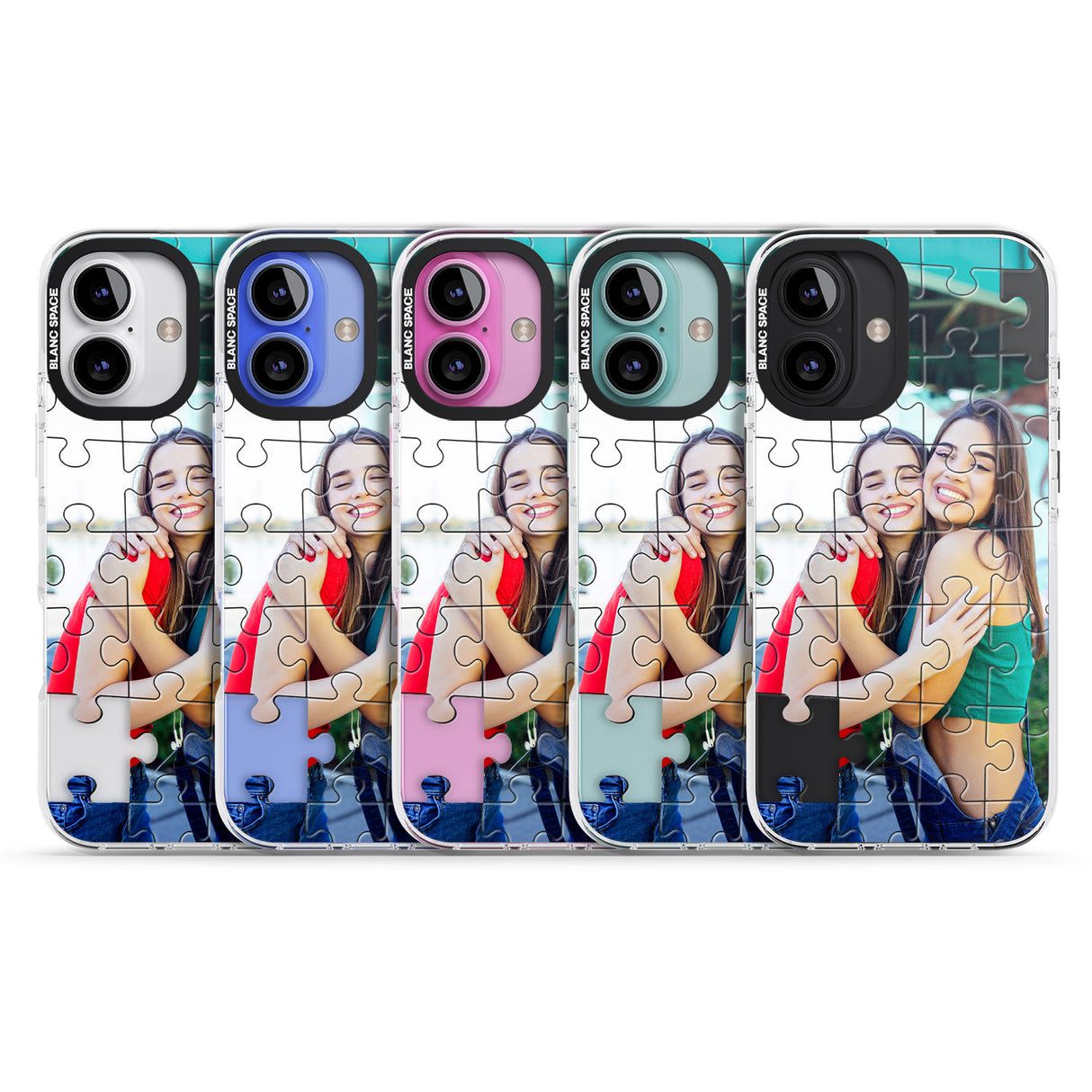 iPhone 16 Pro Max Personalised Jigsaw Puzzle Photo Black Impact Phone Case