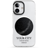 Personalised Star Map Impact Magsafe Phone Case for iPhone 16, iPhone 16 Plus