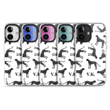 iPhone 16 Pro Max Personalised Cheetah Black & White Black Impact Phone Case