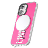 iPhone 16 Pro Max Personalised Bold Name: Pink Black Impact Phone Case