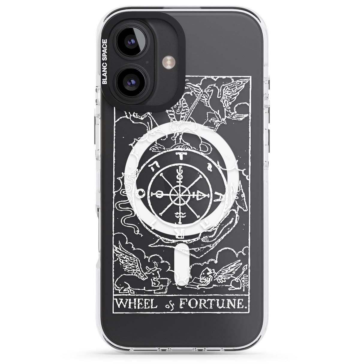 Personalised Wheel of Fortune Tarot Card - White Transparent