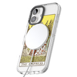 iPhone 16 Pro Max Personalised The Empress Tarot Card - Colour Black Impact Phone Case