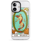 iPhone 16 Pro Max Personalised The World Tarot Card - Colour Black Impact Phone Case