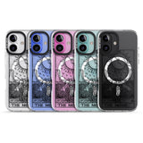 iPhone 16 Pro Max Personalised The Moon Tarot Card - Transparent Black Impact Phone Case