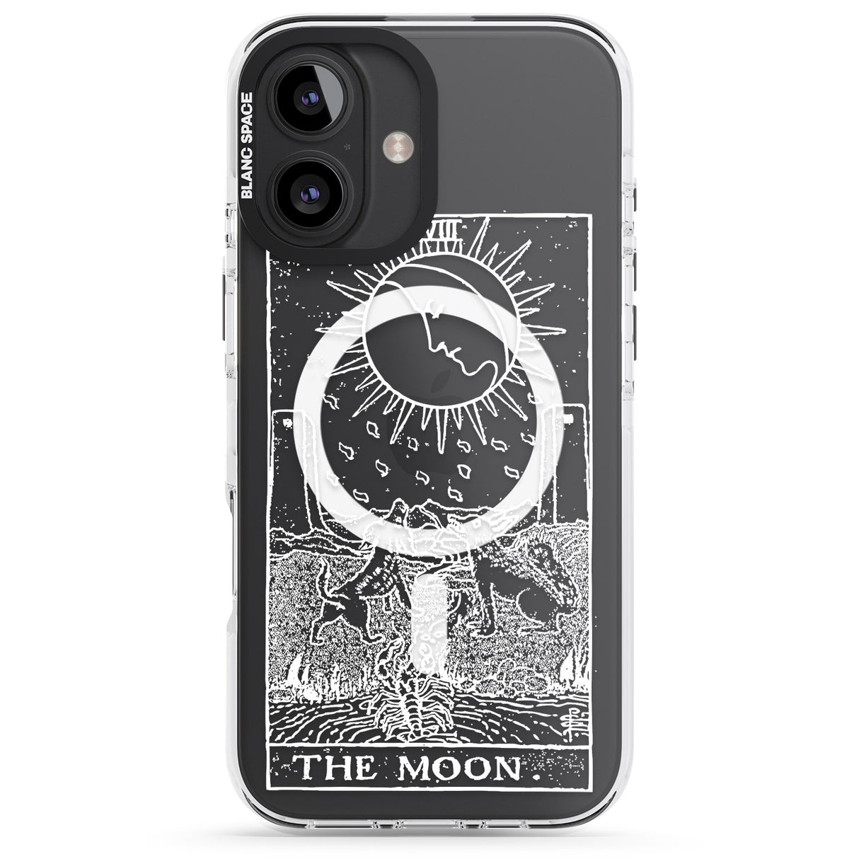 Personalised The Moon Tarot Card - White Transparent