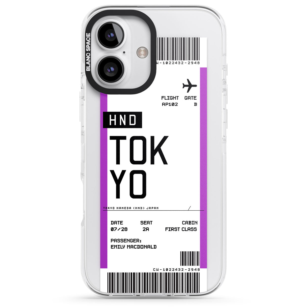 Personalised Tokyo Boarding Pass