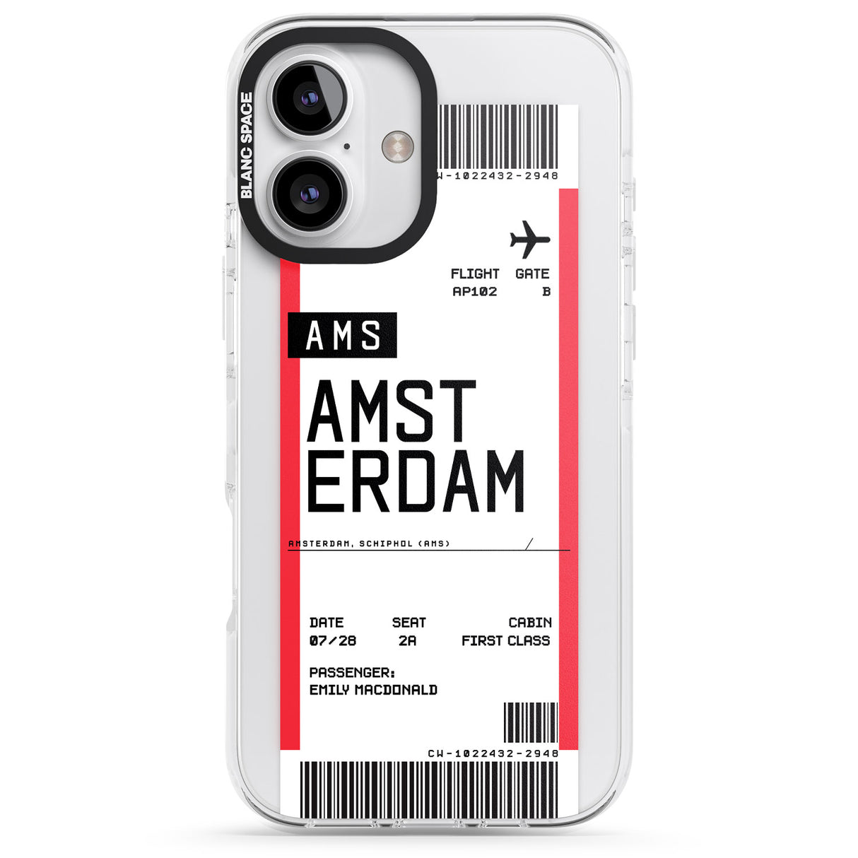 Personalised Amsterdam Boarding Pass