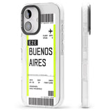 iPhone 16 Pro Max Personalised Buenos Aires Boarding Pass Black Impact Phone Case