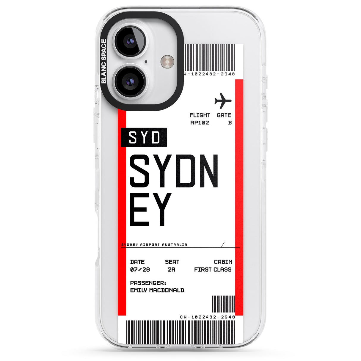 Personalised Sydney Boarding Pass