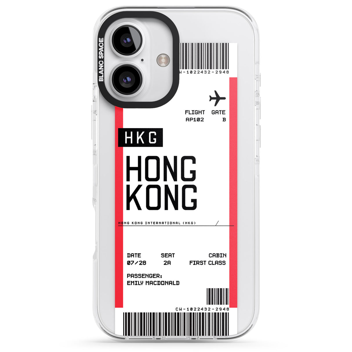 Personalised Hong Kong Boarding Pass