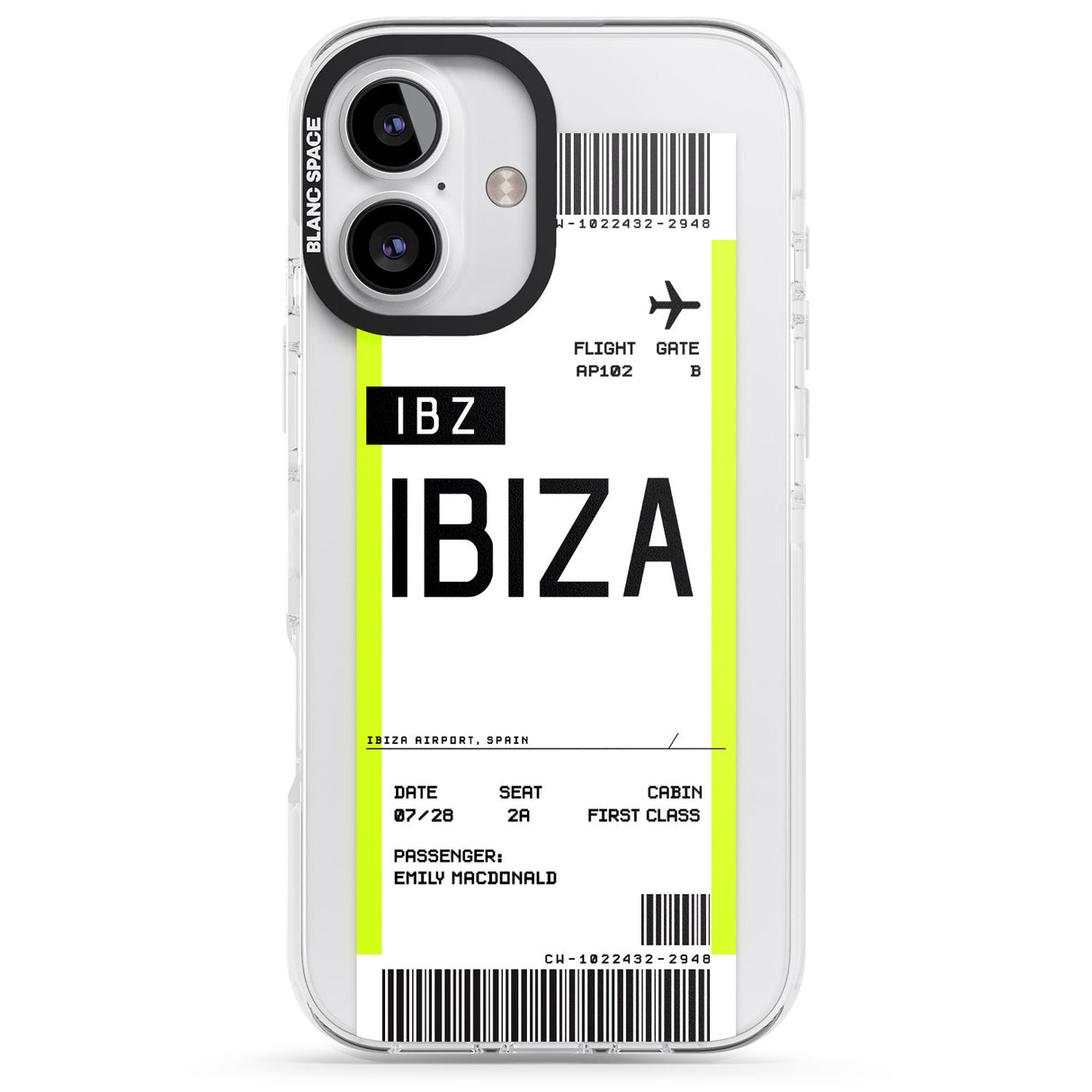 Personalised Ibiza Boarding Pass