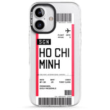 iPhone 16 Pro Max Personalised Ho Chi Minh City Boarding Pass Black Impact Phone Case