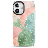 iPhone 16 Pro Max Colourful Close-Up Cacti Design Black Impact Phone Case