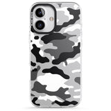 iPhone 16 Pro Max Grey Camo Black Impact Phone Case