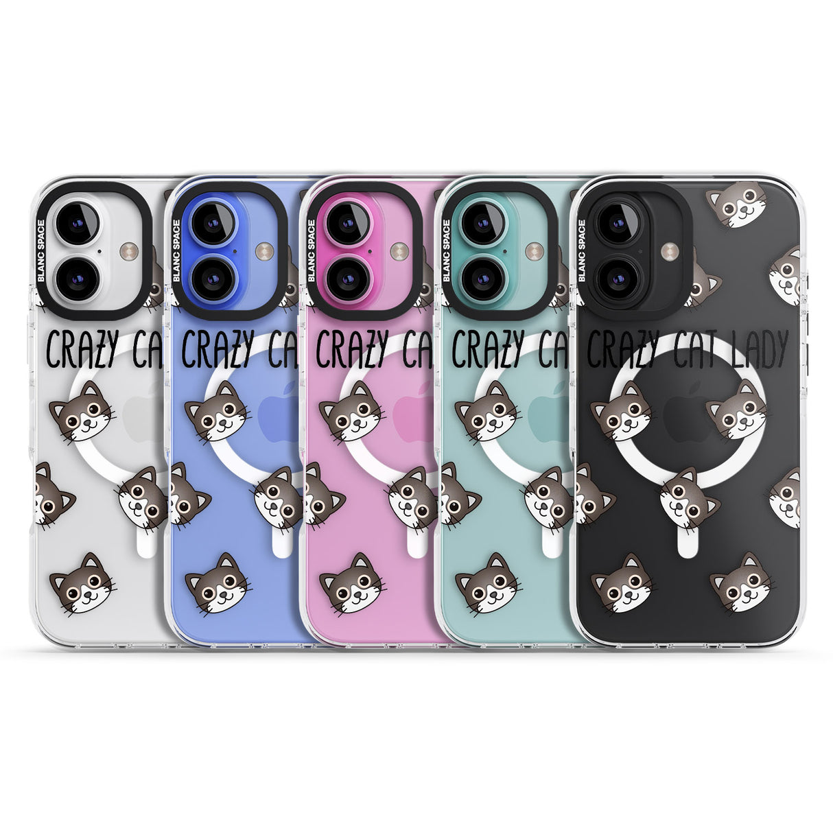 iPhone 16 Pro Max Crazy Cat Lady Black Impact Phone Case