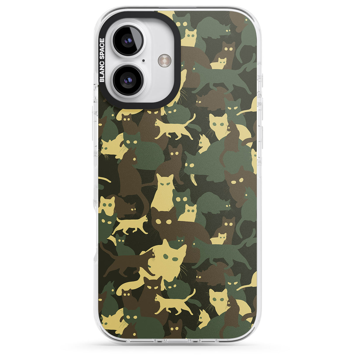 Forest Green Cat Camouflage Pattern