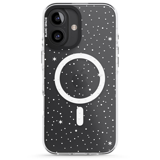 iPhone 16 Pro Max Celestial Starry Sky White Black Impact Phone Case