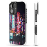 iPhone 16 Pro Max Busy Street - Neon Cities Photographs Black Impact Phone Case