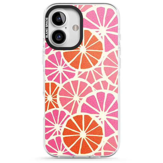 iPhone 16 Pro Max Citrus Slices Black Impact Phone Case