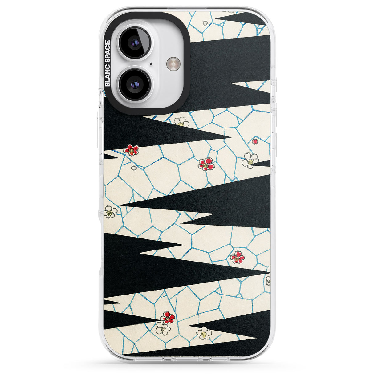 iPhone 16 Pro Max Japanese Flowers by Bijutsu Sekai Black Impact Phone Case