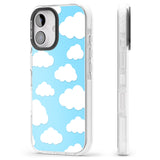 iPhone 16 Pro Max Blue Sky & Clouds Pattern Clear Impact Phone Case + Magsafe